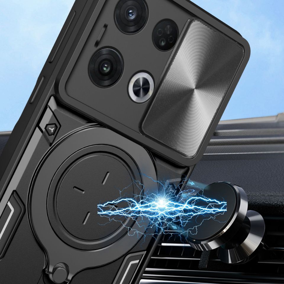 Ventana de empuje de Jiashang para OPPO Realme 13 Pro 12 funda para teléfono móvil GT 6T C65 C67 soporte magnético