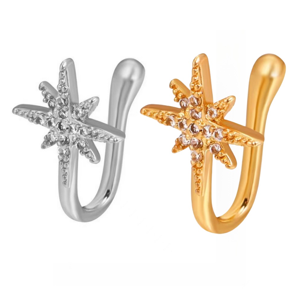 Silver pointed spike labret stud material detail