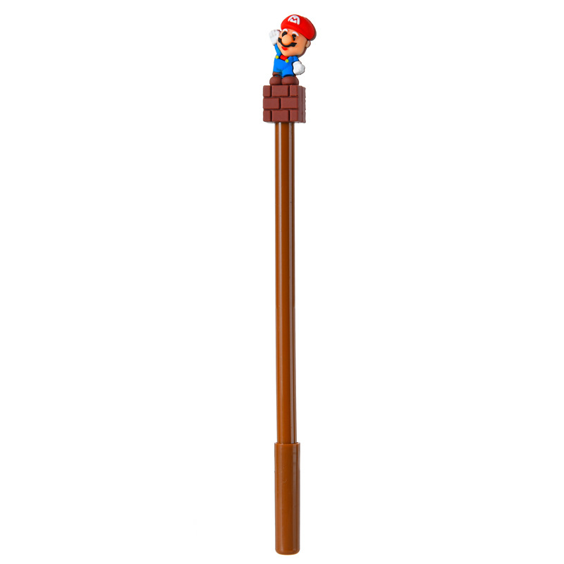 Bolígrafo de Gel de Mario Bros, Papelería para Estudiantes, Premio, Bolígrafo de Carbón Negro, Punta de Aguja de 0.5, Bolígrafo de Agua, Papelería de Dibujos Animados