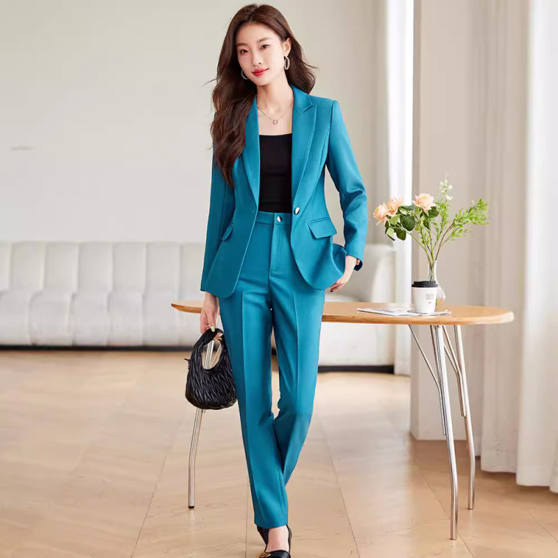 Cross-border high quality fashion office women's business tail formal long sleeve suit jacket pants suit women's clothing Cross-border high quality fashion office women's business tail formal long sleeve suit jacket pants suit women's clothing