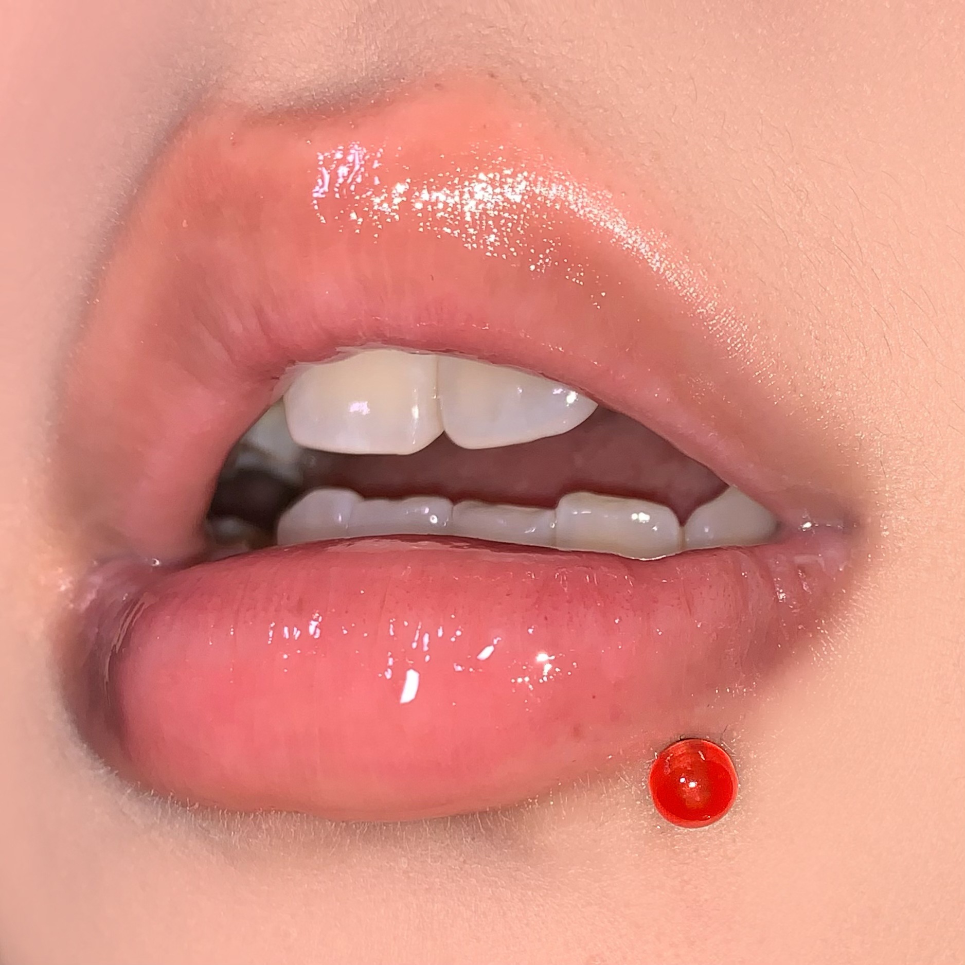 Solid Color Acrylic Ear Bone Nail Straight Nail Lip Piercing Jewelry 316L Surgical Steel External Thread Niche Hot Girl detail image 8