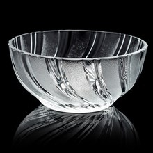 批发玻璃碗家用耐热沙拉碗透明圆形欧式水果米饭碗买套装送套