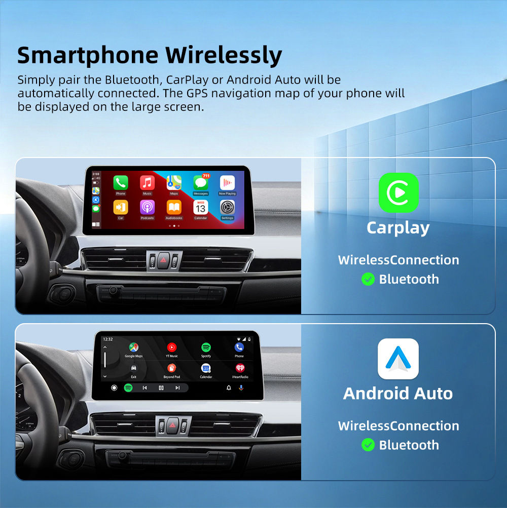 Smart Car Central Control Large Screen Suitable for Bmw X1 F48 F49 X2 F39 Bluetooth Navigation 2016-2021
