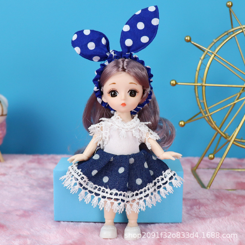 8 puntos 17cm pequeño traje de muñeca ropa se puede cambiar 13 conjunta linda princesa juguete regalo cumpleaños la muchacha