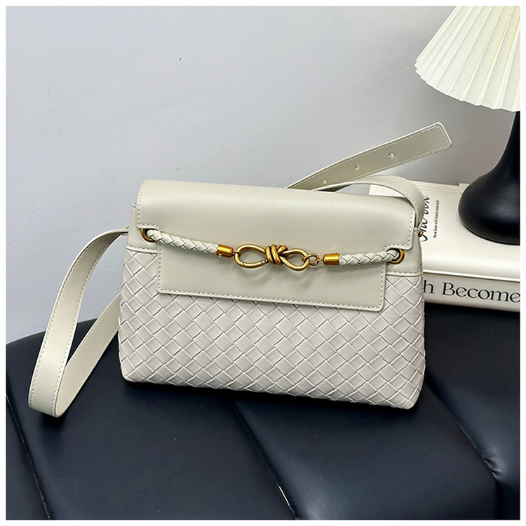 Bolsas de tejido de tendencia transfronteriza mujeres 2026 nuevo nicho ligero de lujo de hombro de mujer bolsas de viaje retro