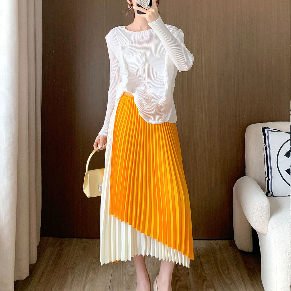 Fitted long spring summer design skirt