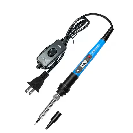 Blue 908S with switch soldering iron/US gauge