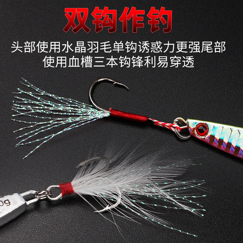 IMA luminous iron plate lure long cast iron plate lead fish freshwater sea fishing bass mandarin fish mackerel lure fake wholesale