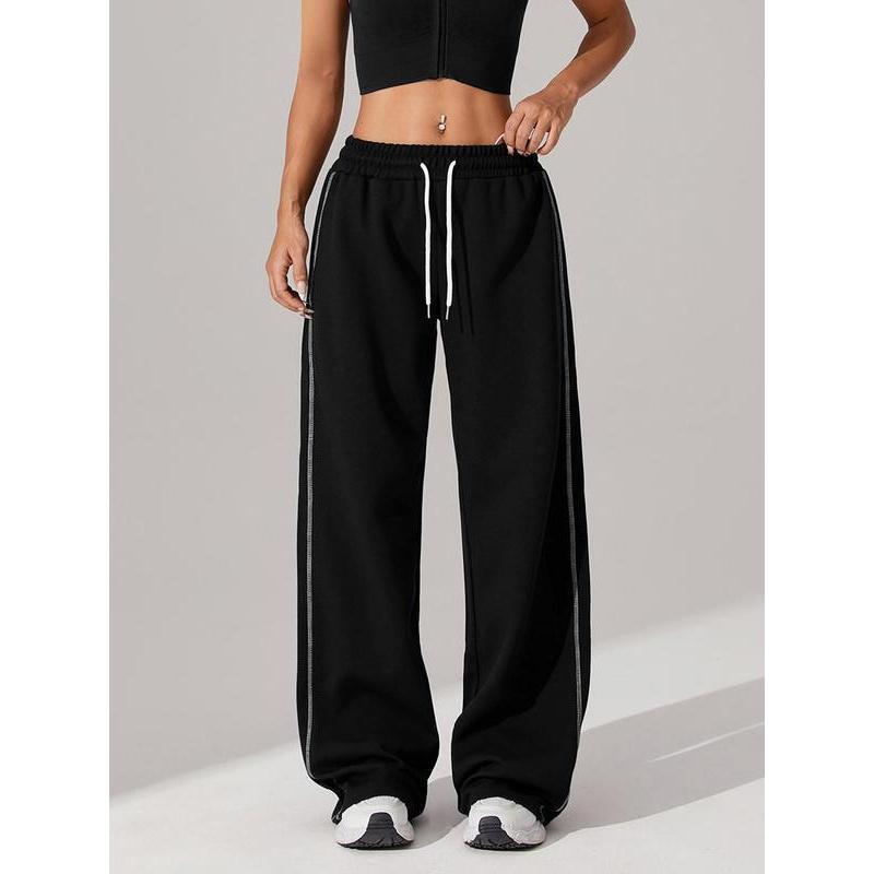 Women's Side Striped Pants Casual Comfy Breathable Trousers|undefined