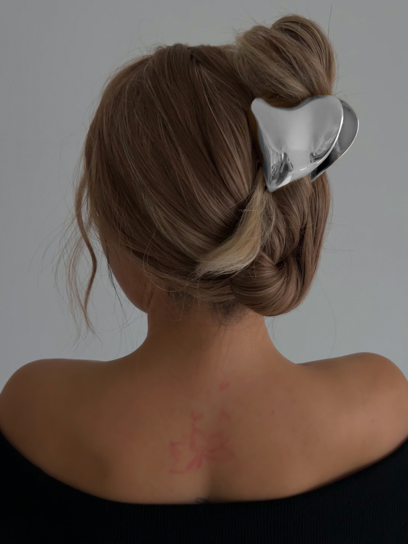 Heart Shape Pattern Simple Style Women's Heart Shape Alloy Plating Hair Claws