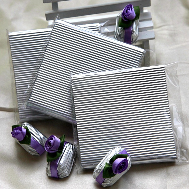 100张银色瓦楞包装锡箔纸 压纹铝箔包装纸 普洱茶叶包装纸10x10