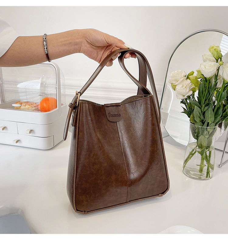 New fashionable and versatile women's single-shoulder bag and women's bag, a best-selling large-capacity bucket bun for European and American foreign trade undefined