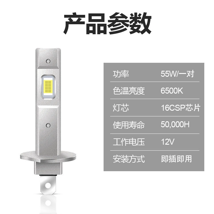 Новинка хитов продаж — автомобильная LED-фара H1 мини, прямое встраивание, дизайн 1:1, яркая LED-фара, прямые поставки с завода