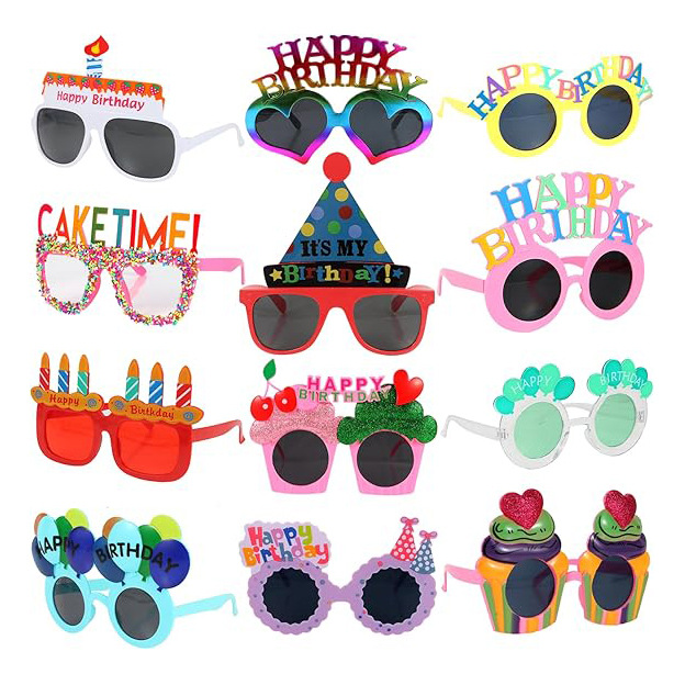 Gafas de fiesta de cumpleaños Gafas de fiesta Happy birthday FIESTA Gafas de feliz cumpleaños