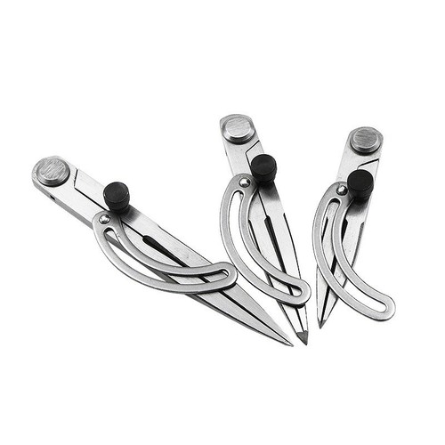 High-end wing spacing planning gauge fitter drawing compass wood industry classified carbon steel head edger leather tool