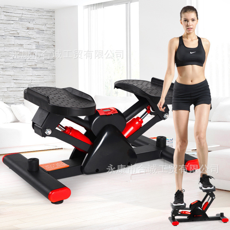 Hogar mini hidráulico stepper con cordón piso equipo de fitness interior entrenamiento pierna caminar máquina