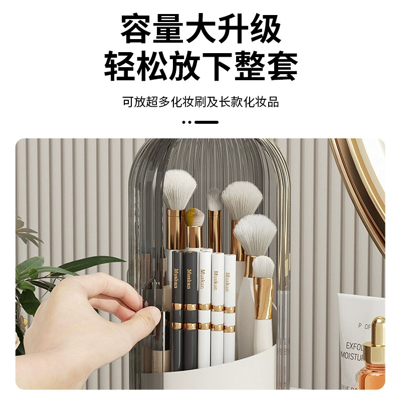 Table pens holder for boxes, cosmetic rotating storage box, brush, storage system, dressing table