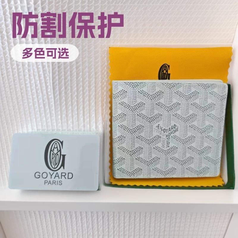 Goyard üslubunda qırmızı klassik monoqram qatlanan kişi pulqabı və