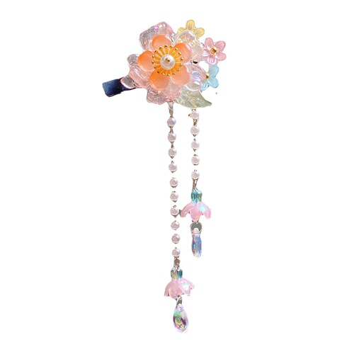 Hanchen New Children's Ancient Style Headwear Pair-clip Factory Girls Tassel Step Shake Hairpin Girls Hanfu Hair Accessories Wholesale