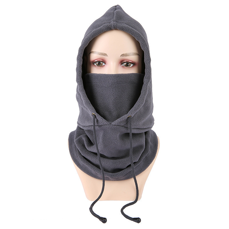 Fleece warm hat riding hat winter windproof outdoor sports bib thickened head mask_voghion.com