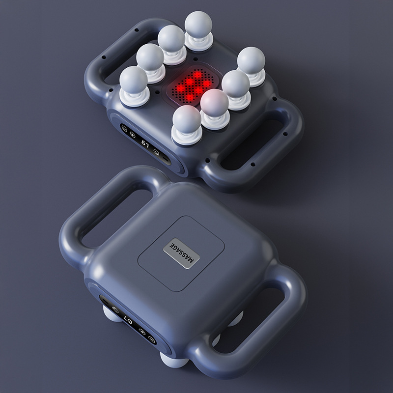 筋膜銃 8 ヘッドプロフェッショナルグレードポータブル筋肉筋膜銃充電式オフィス振動フィットネスマッサージ器具卸売|undefined