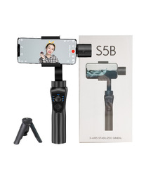 Export cross-border S5B three-axis mobile phone stabilizer gimbal Vlog shooting anti-shake outdoor live broadcast stabilizer