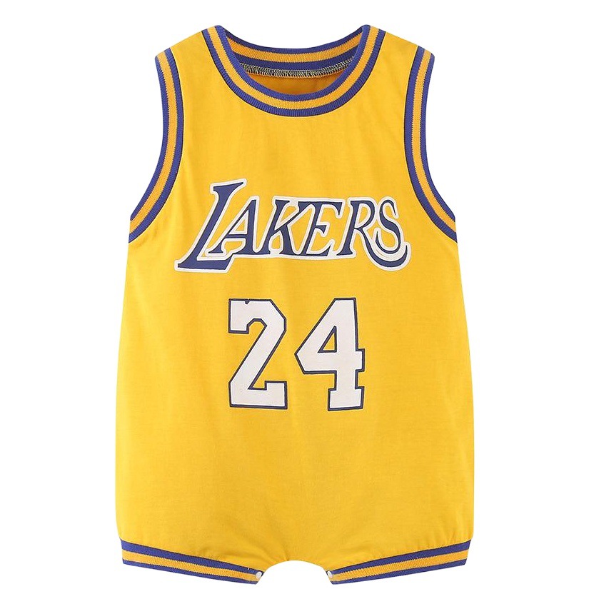 Verano bebé mono sin mangas chaleco vaina de baloncesto ropa de bebé ropa de algodón puro transpirable no desvanecimiento mameluco