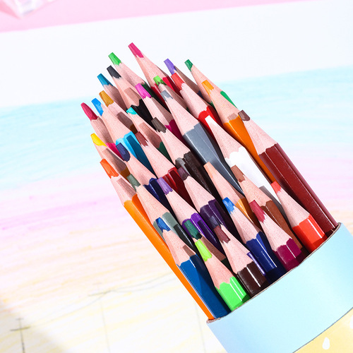 Erasable colored pencils 48 colors wood-free colored pencils for painting students with children's art graffiti hand-painted wholesale
