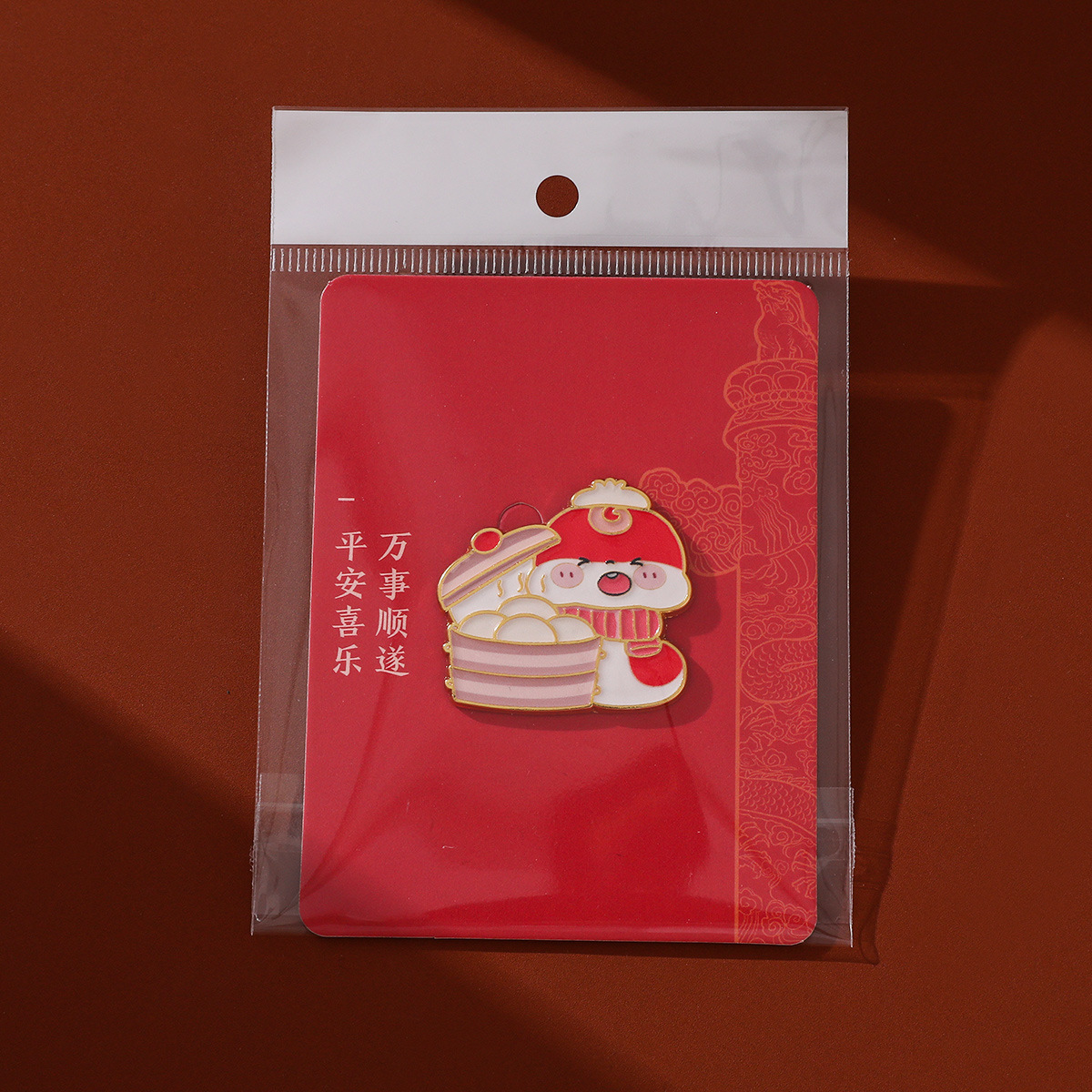 Bonito broche de Año Nuevo chino, broche auspicioso, suéter de celebración, accesorios de Año Nuevo chino