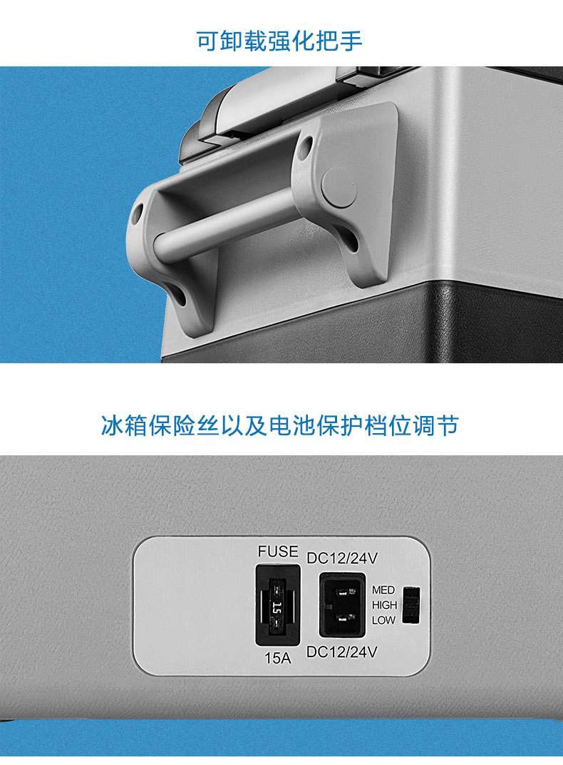 Ice Tiger Compressor Car Refrigerator Car Home Dual-use Refrigeration 12v24v Portable CF35 Dormitory Mini Refrigerator