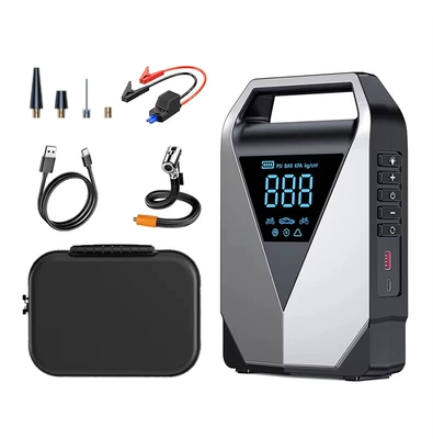Jump Starter with Air Kempinq və səyahət - 12000-mah-smart-clip-bag