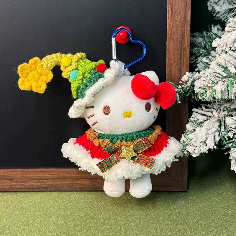 Hello Kitty, рождественский подвеска, набор, милая кукла, тканый аксессуар ручной работы, детская одежда, прямые продажи с фабрики
