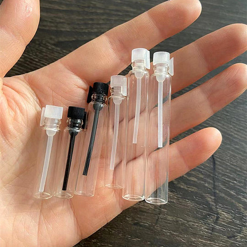 1ml 2ml 3ml glass refill bottle empty bottle test tube sample bottle refill perfume essential oil bottle empty bottle