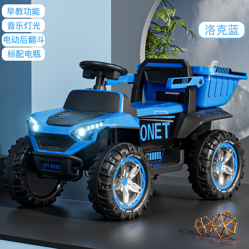 Excavadora para niños super grande para personas, niños y niñas, coche de juguete, coche de playa cruzado, coche eléctrico de ingeniería para niños