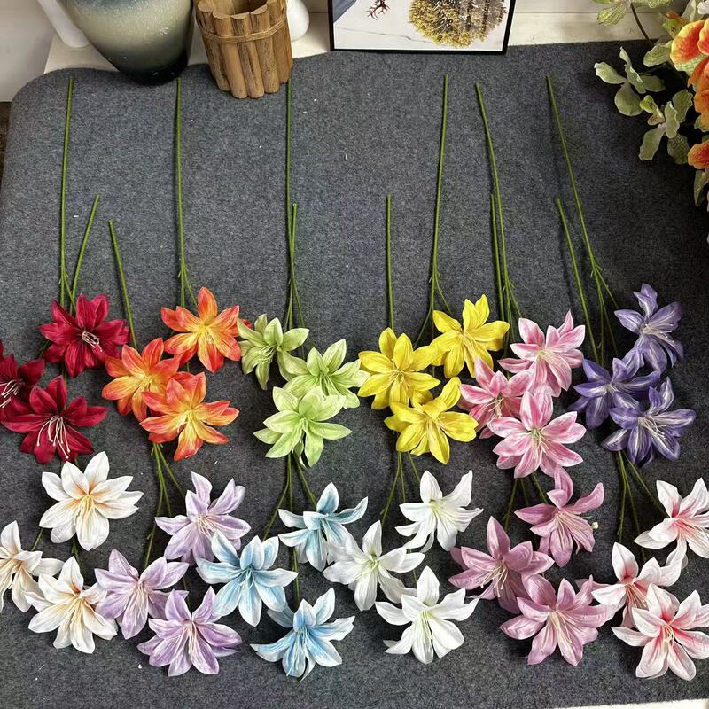 3D Printed Lily Flowers for Wedding and Hotel Decoration, Flower Arrangements, and Floral Backdrops