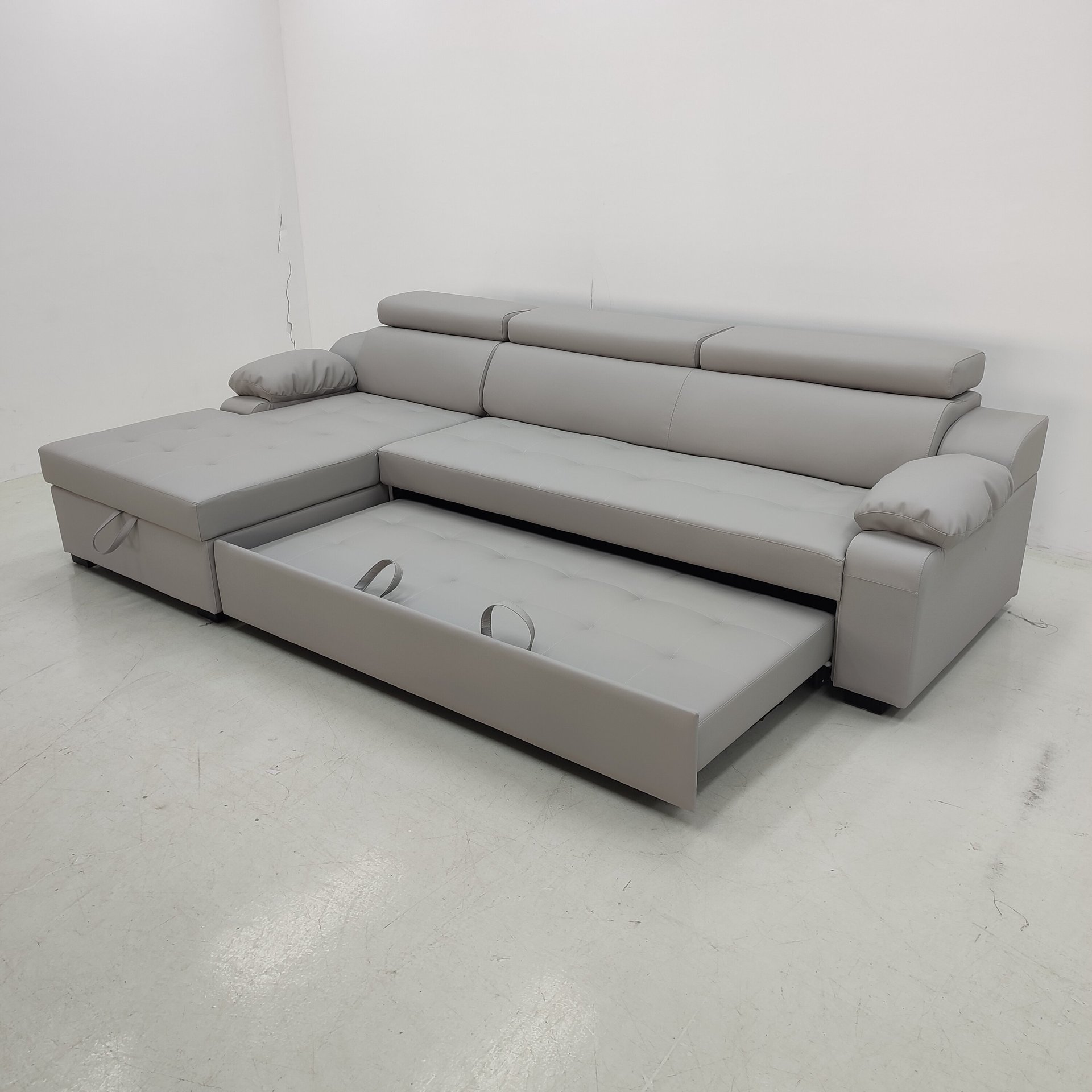 Sofá cama moderno, simple, multifuncional, de alta gama, plegable de doble uso, sofá de almacenamiento de apartamento pequeño, combinación de concubina real