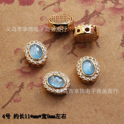 14K Oval Round Bracelet Zərgərlik ara hissələri