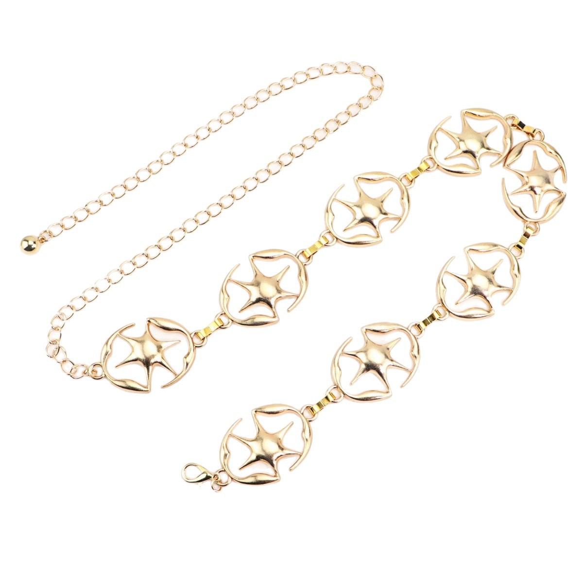 Cross-Border For Women, Niche High-End Chain, Fashionable Versatile Dress Metal Hollow Out Accessory Waist Chain_voghion.com