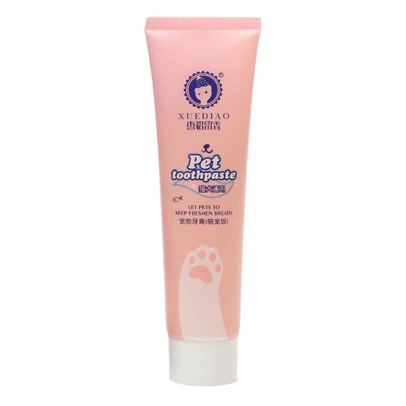 Agente al por mayor americano hurón fragancia eliminación de cálculo dental perro pasta de dientes comestible mascota pasta de dientes 130g