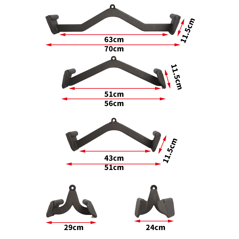 Pull back handle pull-down high back remo accesorio equipo de gimnasio pull-down handle entrenamiento barra
