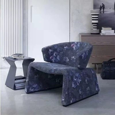 Unique Art Lazy Designer Italian Minimalist Sofa Chair Modern Simple Living Room Leisure Single Creative White