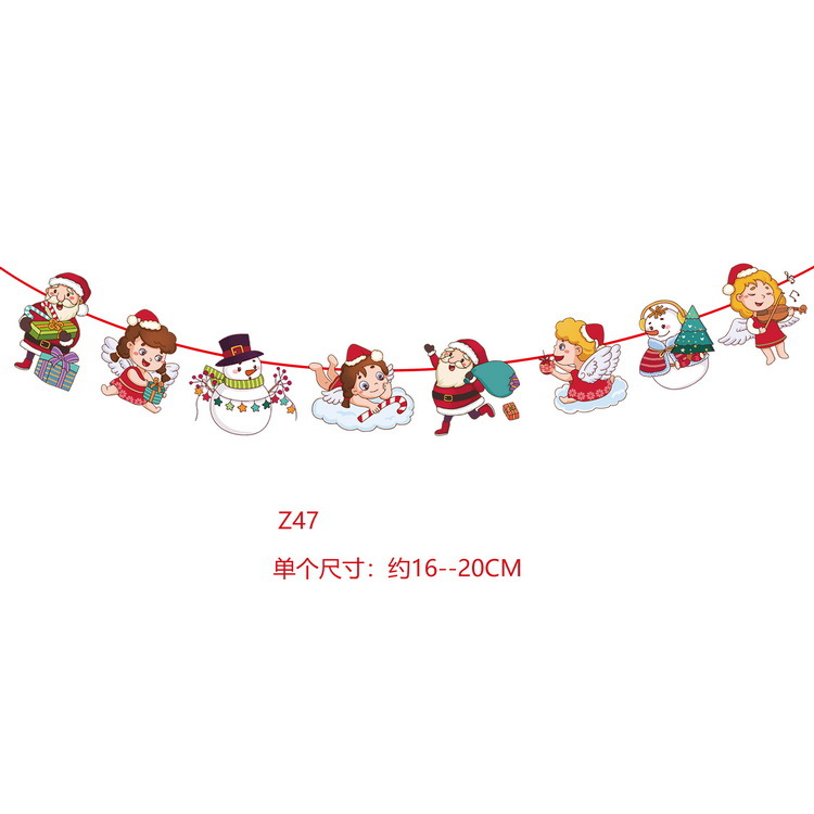 Nueva Navidad decoración suministros bandera tire bandera centro comercial tienda de los niños FIESTA DE Navidad escena adornos de diseño