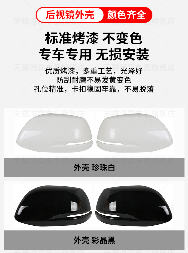 Suitable for 12-16 Honda Crv Rearview Mirror Housing, Reversing Mirror Rear Cover, Mirror Frame Lens, Turn Signal Bottom Housing