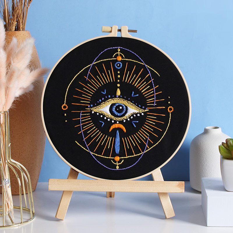 Original nuevo paquete de material bordado a mano DIY transfronterizo amazon inglés astral planeta ojos misteriosos