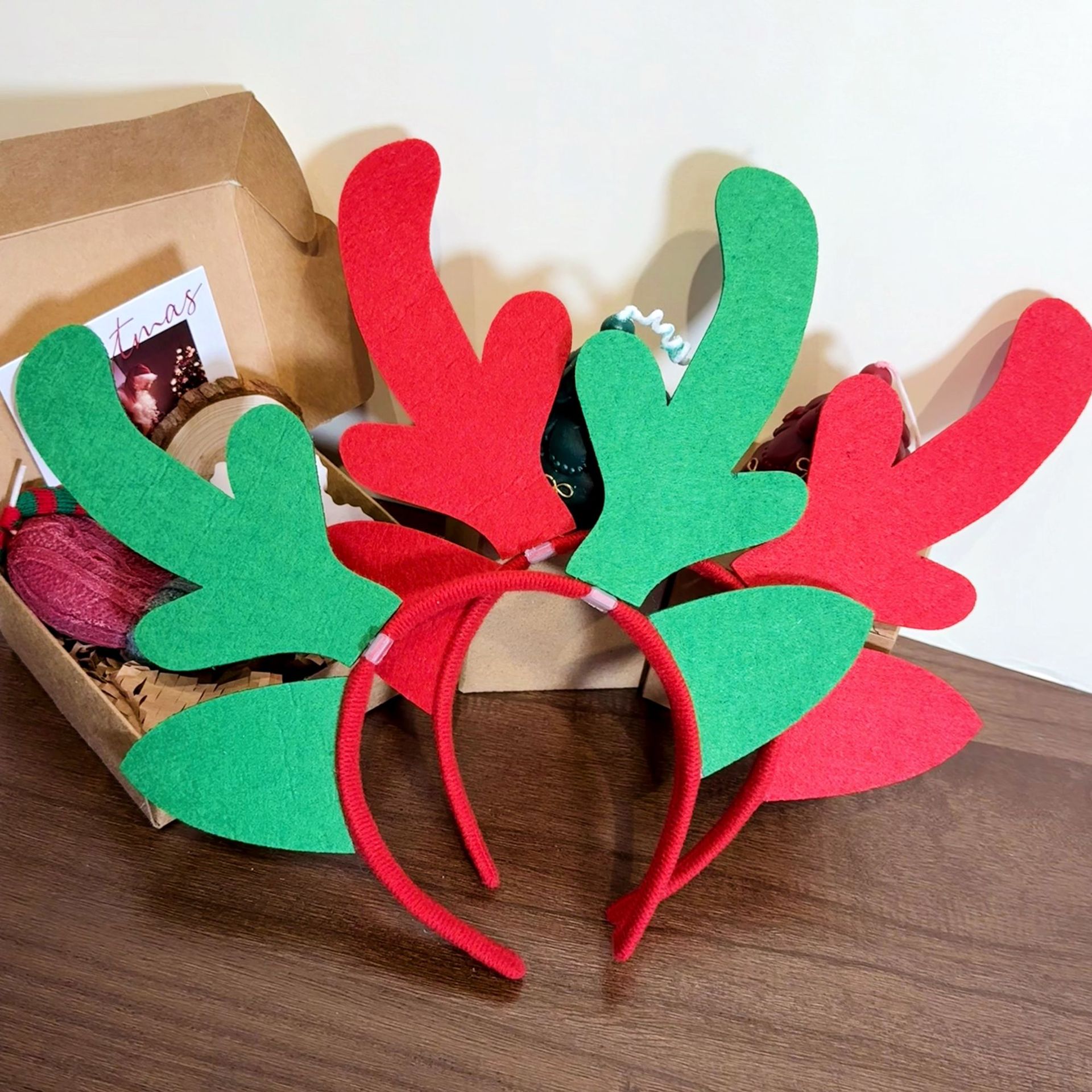 2025新款创意圣诞节鹿角发箍圣诞装饰布置发箍拍照气氛定头箍跨境