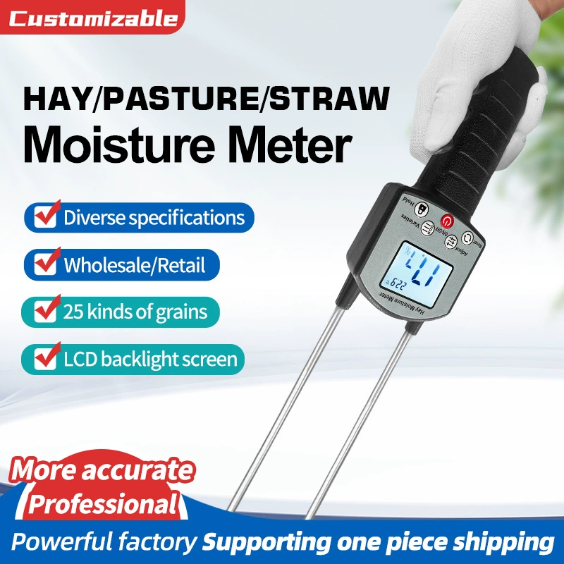 Измеритель влажности для пастушечного сена, портативный детектор влажности для овечьей травы, риса, пшеницы, водосчетчик Alfalfa