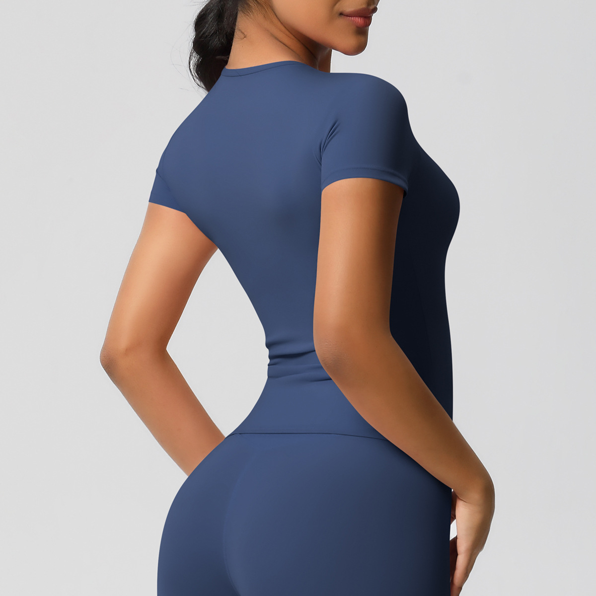 95g Weight Short Sleeve Sleeve Length Nylon, Spandex Fabric Type Regular Top Length T-shirt Tops Type Fitness, Yoga, Running Occasion Round Neck Neckline Solid Color Pattern Sport Style Style S, XL Size Sport Style Solid Color Nylon Spandex Round Neck Active Tops T-shirt 23