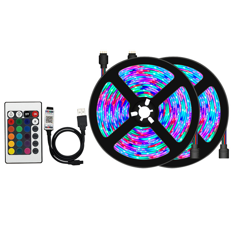 5Vled ライトストリップ雰囲気ライトストリップセット 5050RGB マジックカラー Bluetooth リモコン 5v 低電圧 3 色調光ライト|undefined