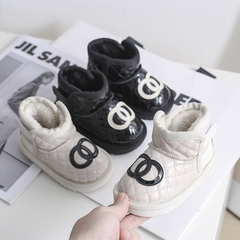 Mädchen-Schneestiefel, Kinder-Baby-Wanderschuhe, Plüsch und dicke Isolierung, Baumwollschuhe, Baumwollstiefel, Kinder- und_voghion.com