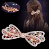 Metal cute hairgrip with bow for adults, big hairpin, ponytail